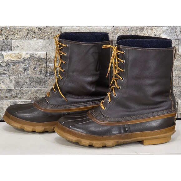 VTG LaCrosse Men's Duck Boot Waterproof Insulated Leather Work Winter Brown 12 - Picture 3 of 13
